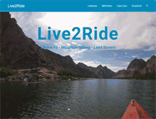 Tablet Screenshot of live2ride.co.za